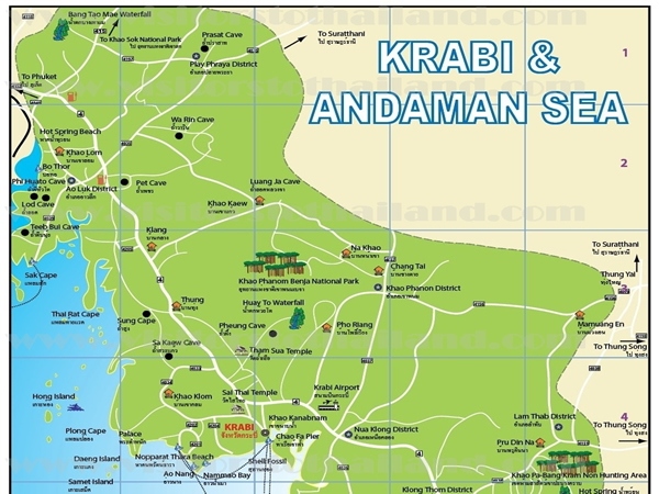 Krabi Province Map