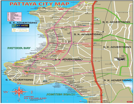 Pattaya City Map