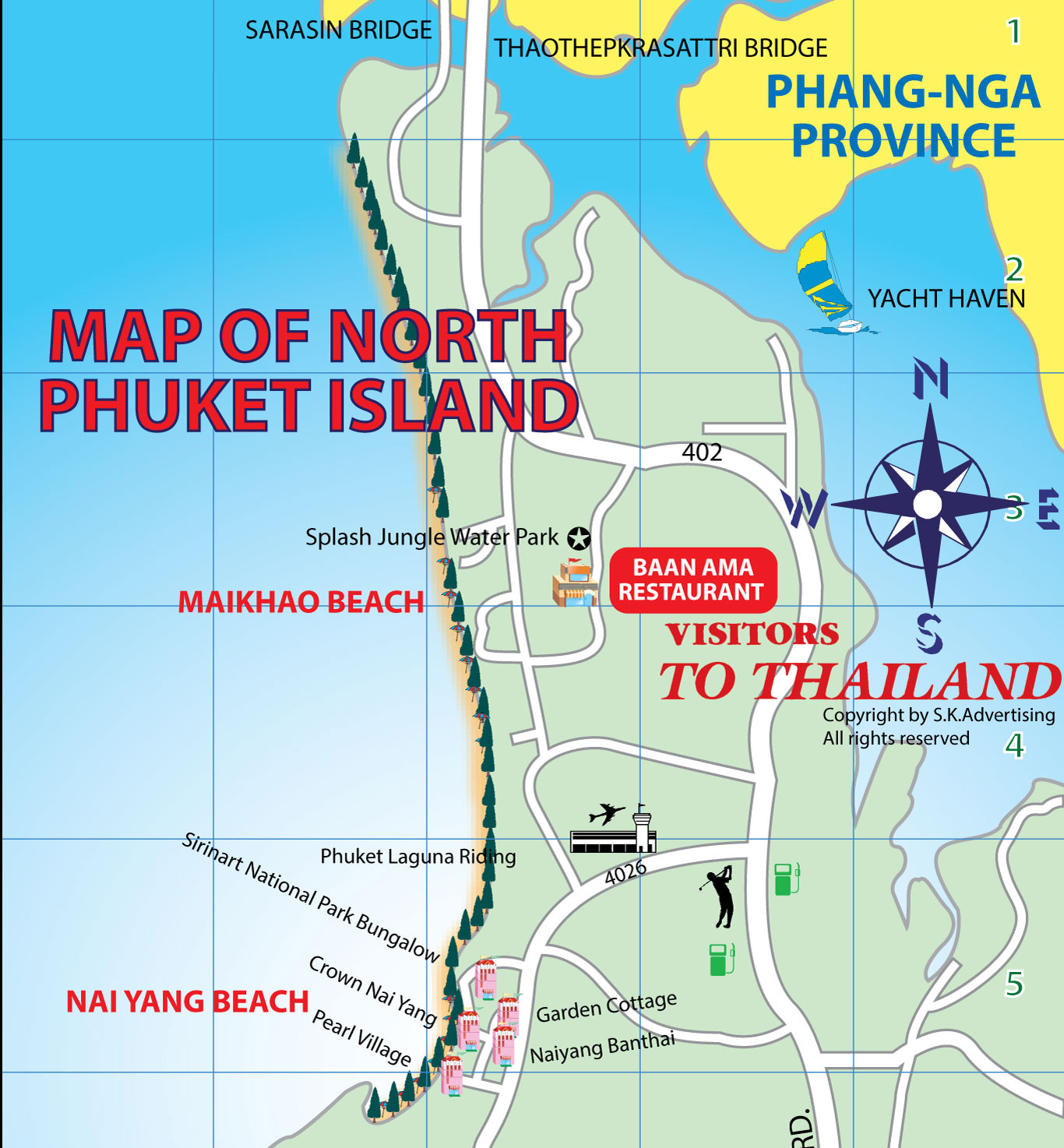 Mai Khao Beach Map